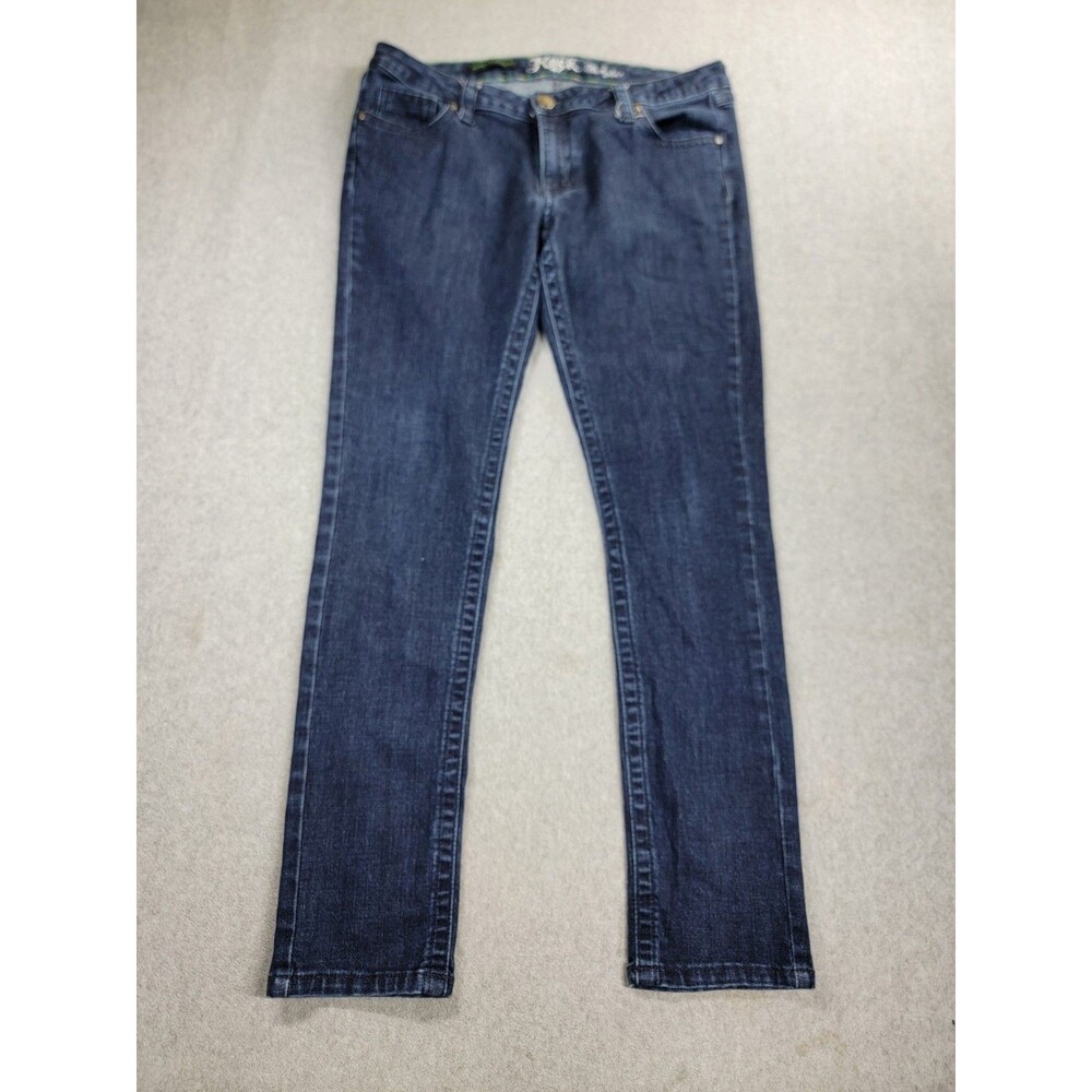 Wrangler Rock 47 Jeans Womens 12 31x29.5 Boot Low Rise Dark Blue Western Stretch